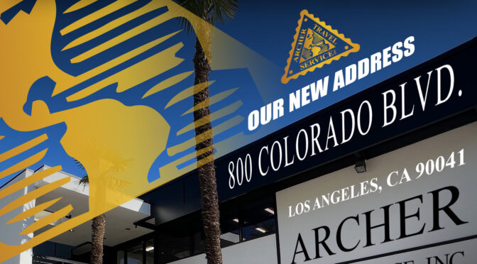 Official Notice: Archer Travel World Headquarters Has a New Address