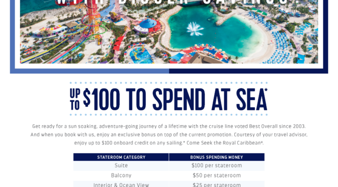Two Royal Caribbean Offers Start Feb 1st