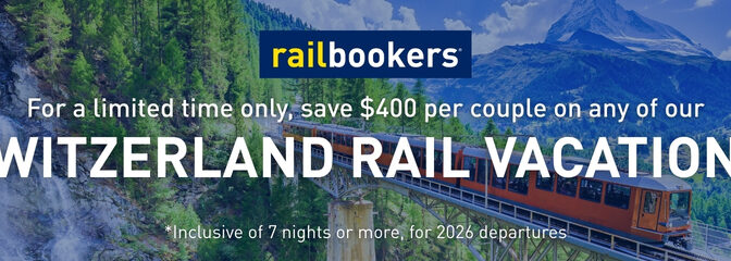 Switzerland Rail Vacations Deal – Save $400