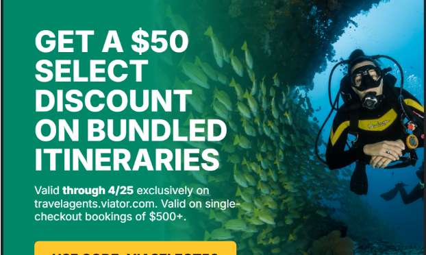 VIATOR: $50 USD OFF BOOKINGS